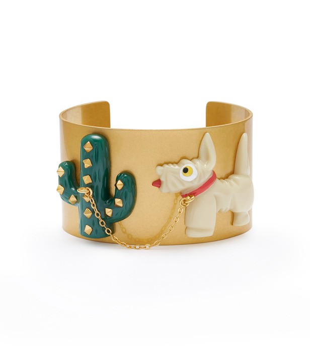 Tory Burch SYLVAN系列仙人掌手環,10,900元。